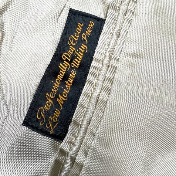 Hart Schaffner & Marx Suit Jacket Tan Two-Button Long Sleeve Sport Coat Men' 42S - Picture 11 of 14